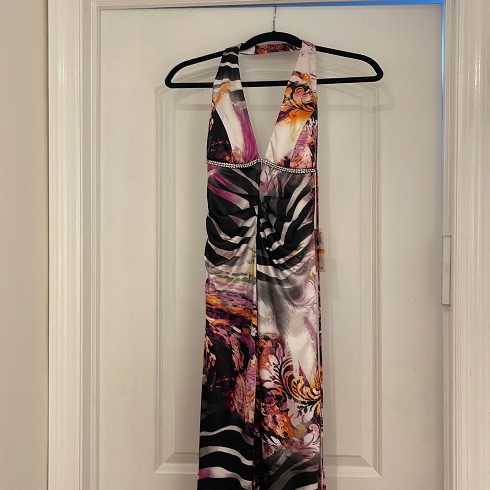 Fun sexy long printed dress